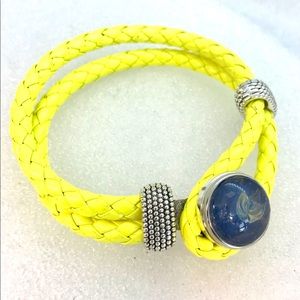 Bracelet Leather Noosa Handmade 20mm snap SB20